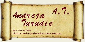 Andreja Turudić vizit kartica